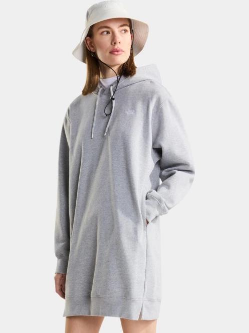 The North Face W Essential Sd Rlx Hooded Dress női pulóverruha szürke színben 2
