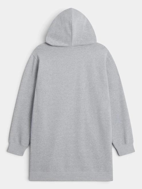 The North Face W Essential Sd Rlx Hooded Dress női pulóverruha szürke színben 6