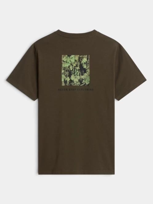 The North Face M Yosemite Oak Box Nse Regular Ss Tee férfi rövid ujjú póló oliva színben 6
