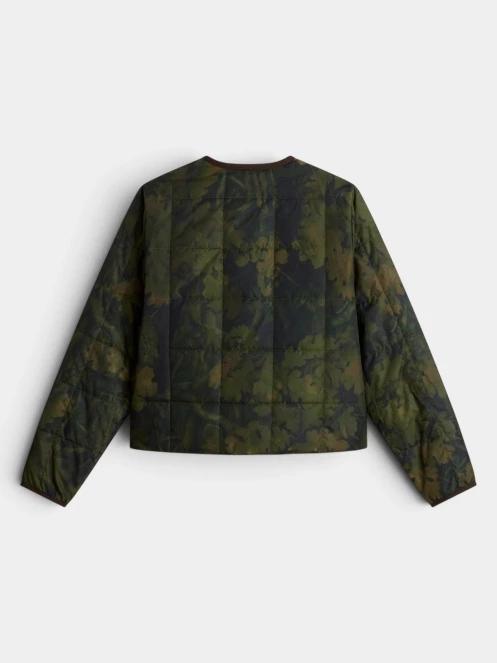 The North Face W Lhotse Lt Insulated Jacket -Print női steppelt átmeneti kabát sötétzöld színben 7