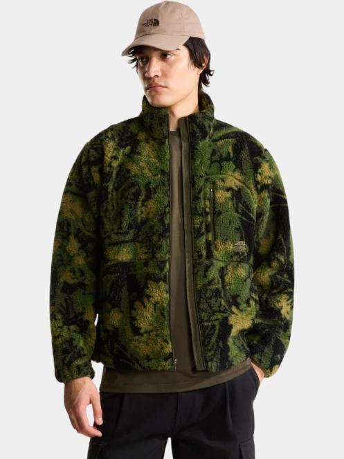 The North Face M Extreme Pile 2 Fz Jacket -Print férfi polár pulóver sötétzöld színben 2