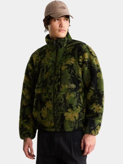 The North Face M Extreme Pile 2 Fz Jacket -Print férfi polár pulóver sötétzöld színben 3