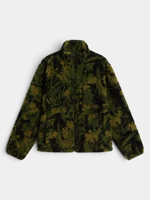 The North Face M Extreme Pile 2 Fz Jacket -Print férfi polár pulóver sötétzöld színben 6