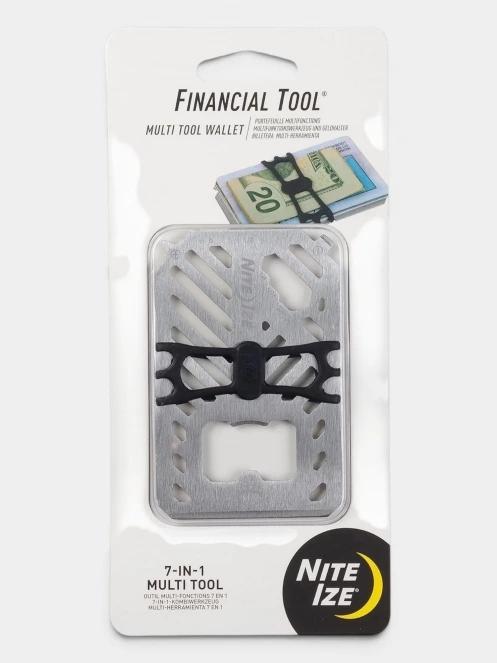 Niteize Financial Tool® Multi Tool Wallet pénztárca multiszerszám szürke színben 4