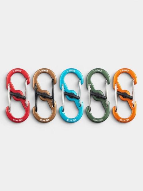 Niteize S-Biner® MicroLock® Aluminum - 5 Pack karabiner multikolor színben 2