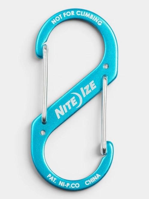 Niteize S-Biner® Aluminum Dual Carabiner #3 karabiner világoskék színben 3