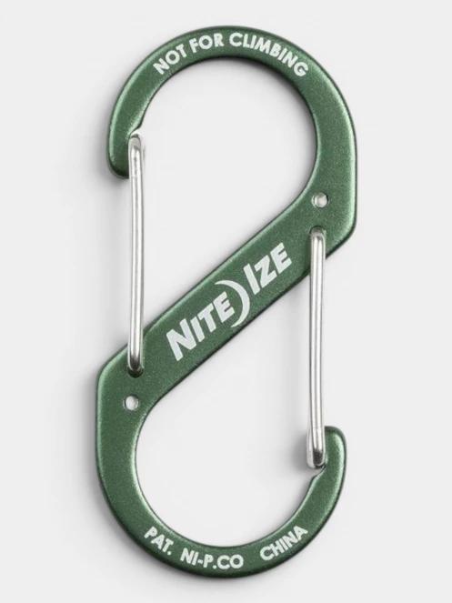 Niteize S-Biner® Aluminum Dual Carabiner #3 karabiner oliva színben 3