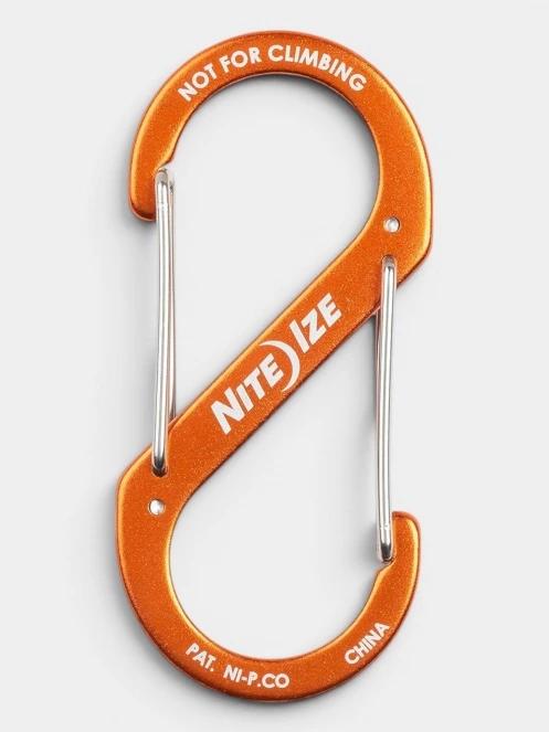 Niteize S-Biner® Aluminum Dual Carabiner #4 karabiner narancssárga színben 2