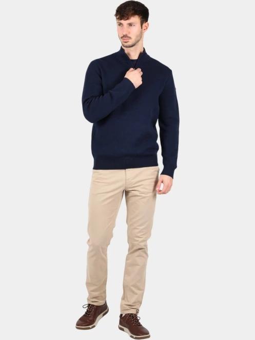 TBS Nouvicam férfi pulóver sötétkék színben 5