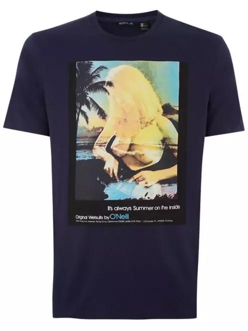 O'Neill LM Always Summer T-Shirt férfi rövid ujjú póló sötétkék színben 2