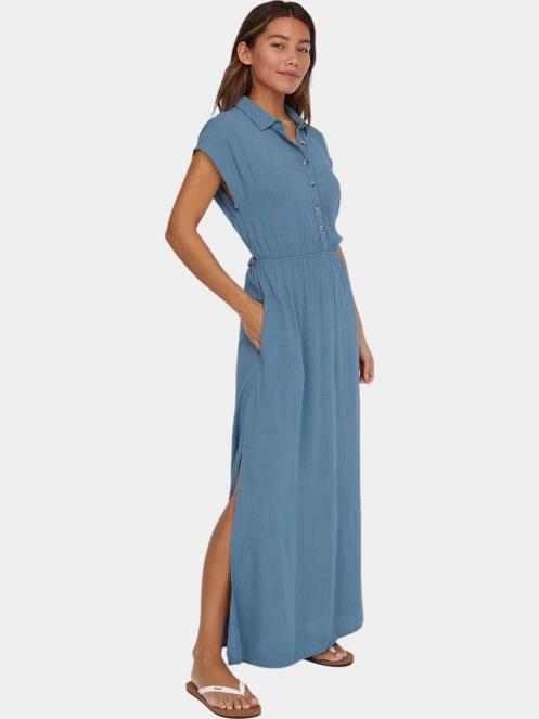 O'Neill Lori Maxi Shirt Dress női maxiruha kék színben 3