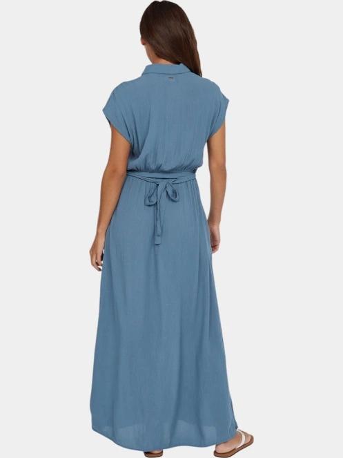 O'Neill Lori Maxi Shirt Dress női maxiruha kék színben 4