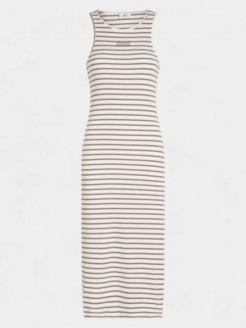 O'Neill O'Neill Jess Midi Rib Dress női midi ruha homok színben 6