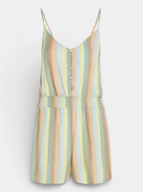 O'Neill Thin Strap Buttoned Romper női overál zöld színben 7