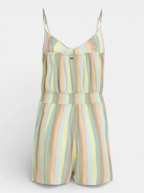 O'Neill Thin Strap Buttoned Romper női overál zöld színben 8