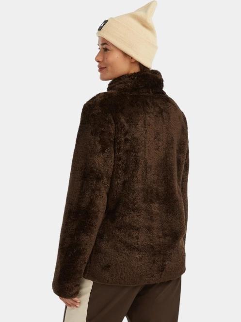O'Neill FWC'Cruz Fuzzy Fleece női polár pulóver barna színben 4
