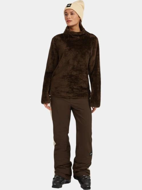 O'Neill FWC'Cruz Fuzzy Fleece női polár pulóver barna színben 5