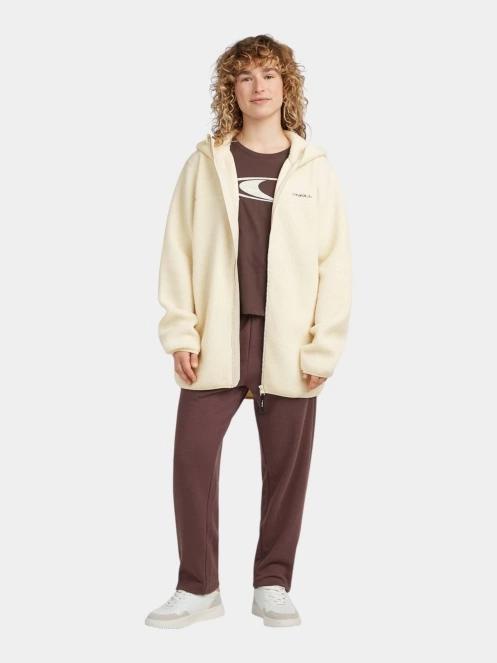 O'Neill O'Neill Must-Have Long Fz High Pile Fleece női polár pulóver fehér színben 5