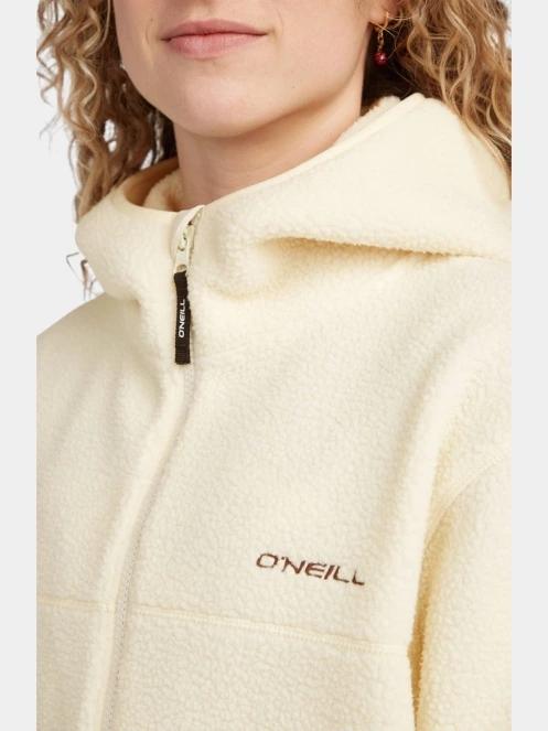 O'Neill O'Neill Must-Have Long Fz High Pile Fleece női polár pulóver fehér színben 6