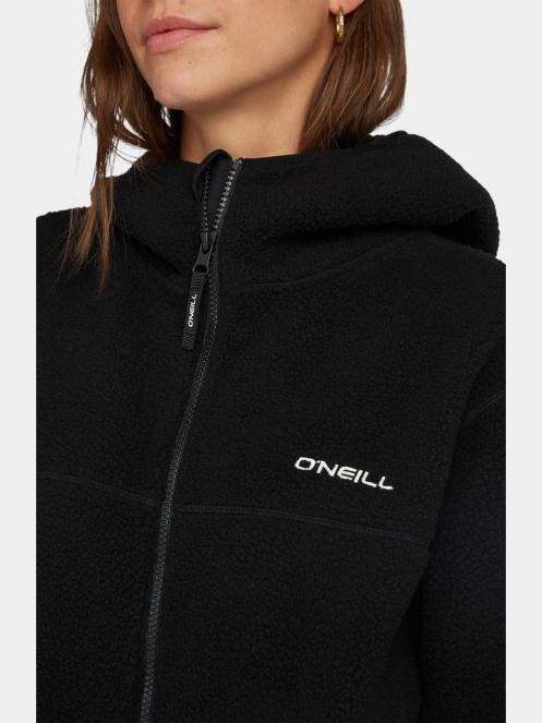 O'Neill O'Neill Must-Have Long Fz High Pile Fleece női polár pulóver fekete színben 6