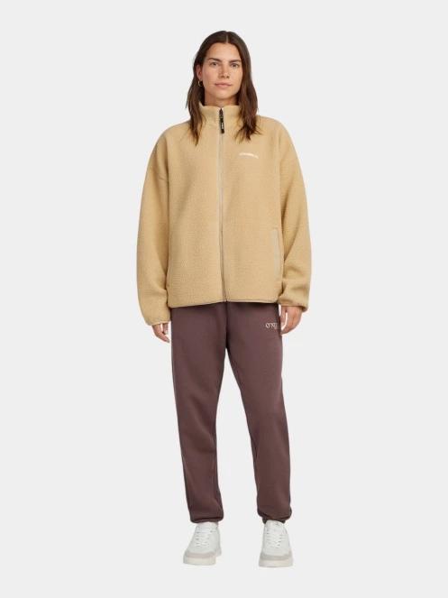 O'Neill O'Neill Must-Have Fz High Pile Fleece női polár pulóver barna színben 5