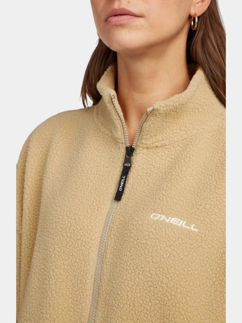 O'Neill O'Neill Must-Have Fz High Pile Fleece női polár pulóver barna színben 6