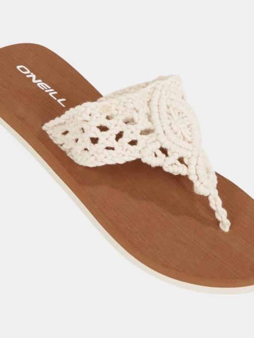 O'Neill Ditsy Crochet Sandals női flip flop papucs fehér színben 4
