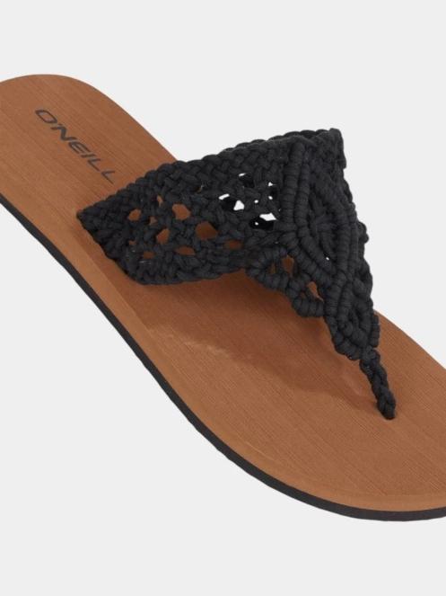 O'Neill Ditsy Crochet Sandals női flip flop papucs fekete színben 4