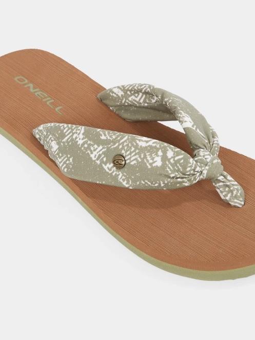 O'Neill Ditsy Sun Sandals női flip flop papucs zöld színben 4