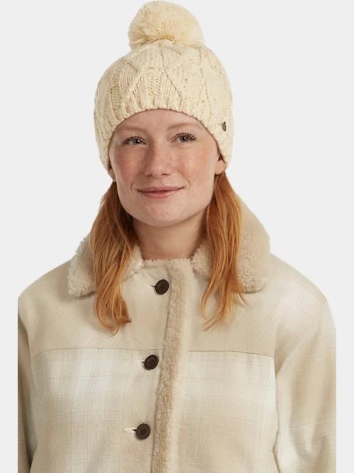 O'Neill Nora Beanie női bojtos sapka homok színben 4