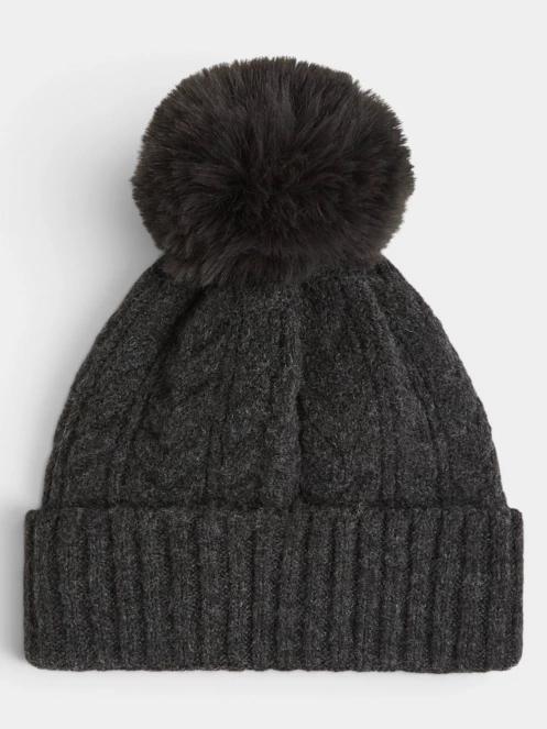 O'Neill Nora Beanie bojtos sapka szürke színben 3