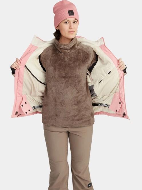 O'Neill Carbonite Snow Jacket női síkabát rózsaszín színben 4