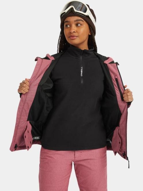 O'Neill FWC'Cruz Melange Snow Jacket női síkabát rózsaszín színben 6