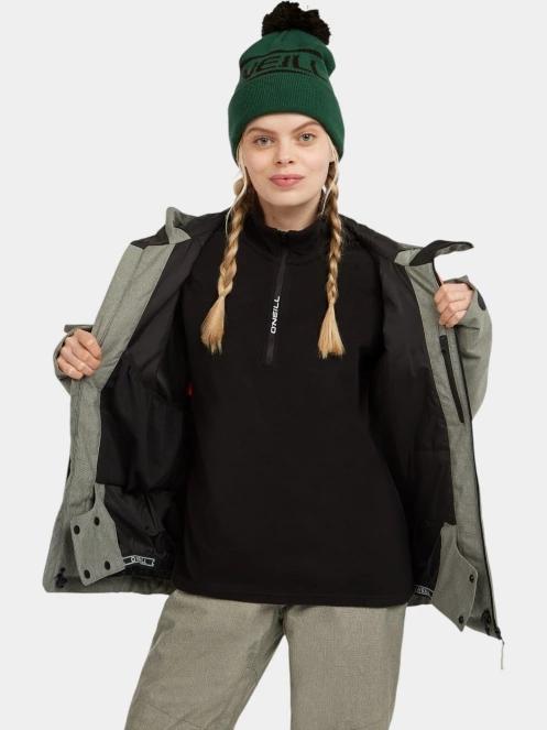 O'Neill FWC'Cruz Melange Snow Jacket női síkabát oliva színben 6