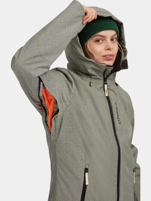 O'Neill FWC'Cruz Melange Snow Jacket női síkabát oliva színben 8