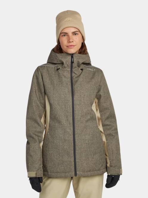 O'Neill Fwc'Cruz Melange Snow Jacket női síkabát oliva színben 2