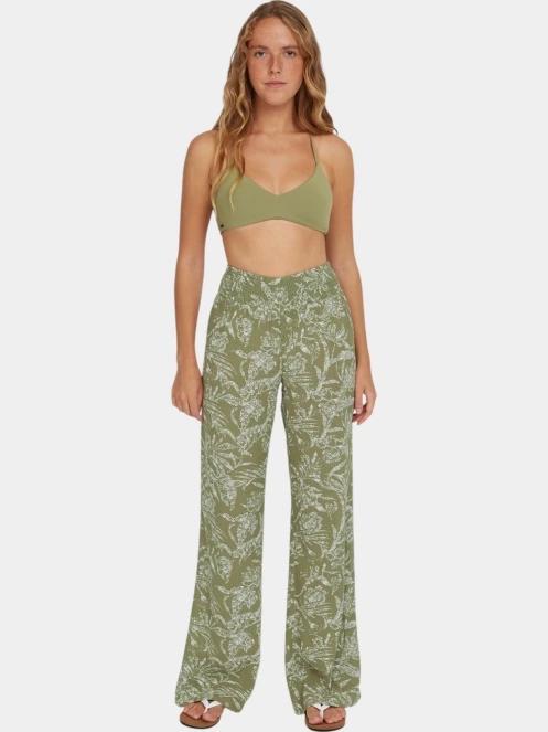 O'Neill Johnny Smocked Waist Pants női hosszú nadrág zöld színben 5