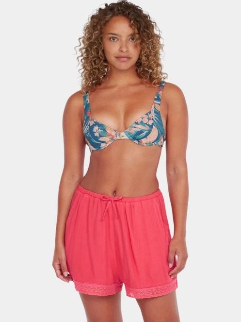 O'Neill Essentials Embroidery Shorts női rövidnadrág rózsaszín színben 2