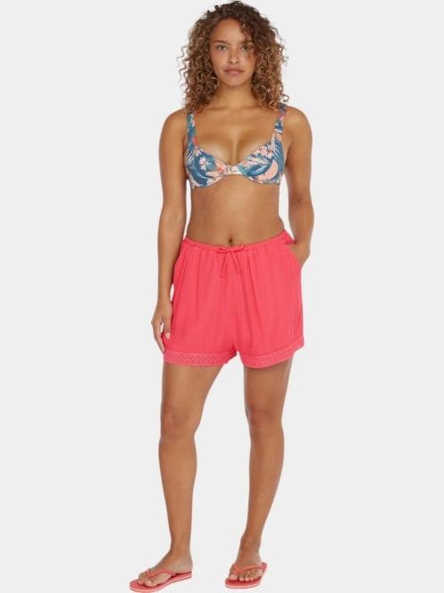 O'Neill Essentials Embroidery Shorts női rövidnadrág rózsaszín színben 4