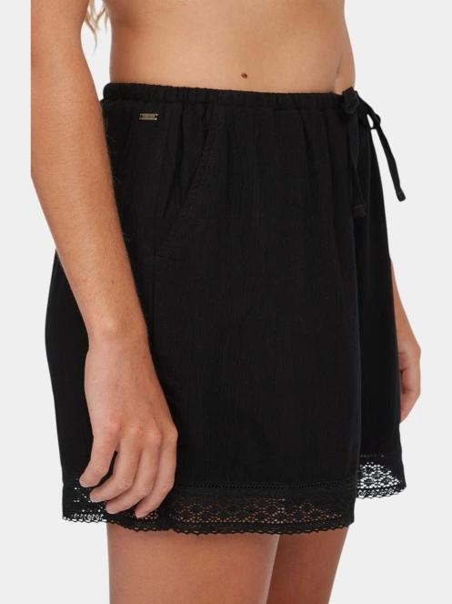 O'Neill Essentials Embroidery Shorts női rövidnadrág fekete színben 3