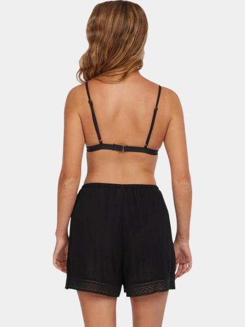 O'Neill Essentials Embroidery Shorts női rövidnadrág fekete színben 4
