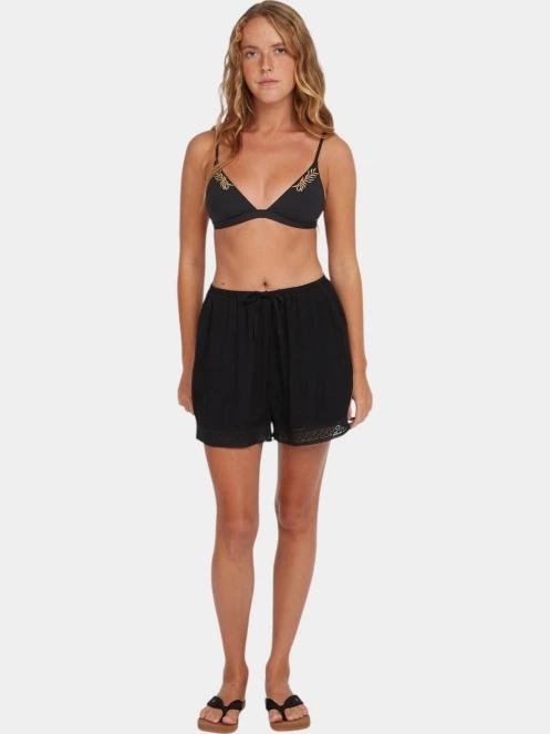 O'Neill Essentials Embroidery Shorts női rövidnadrág fekete színben 5