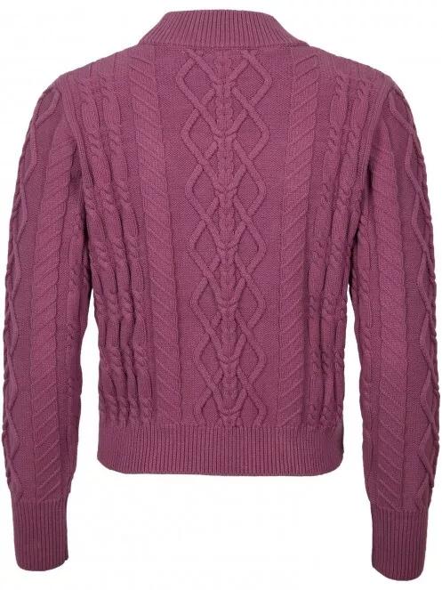 O'Neill Cable Knit Pullover női kötött pulóver lila színben 6