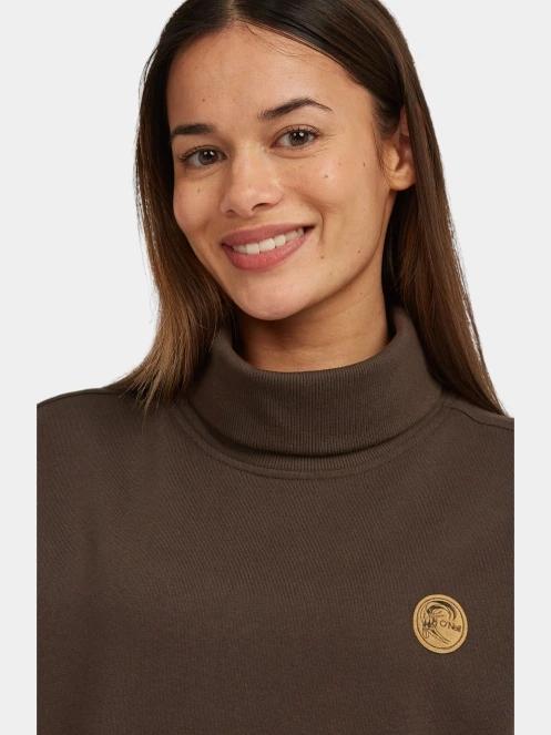 O'Neill O'riginals High Neck Crew női pulóver barna színben 6