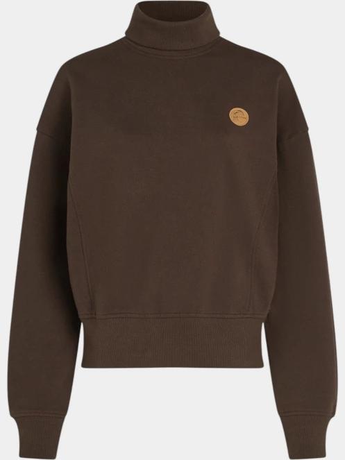 O'Neill O'riginals High Neck Crew női pulóver barna színben 7