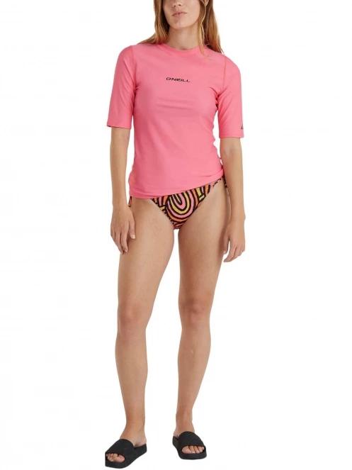 O'Neill Essentials Bidart  Skin S/Slv női rövid ujjú lycra rózsaszín színben 4