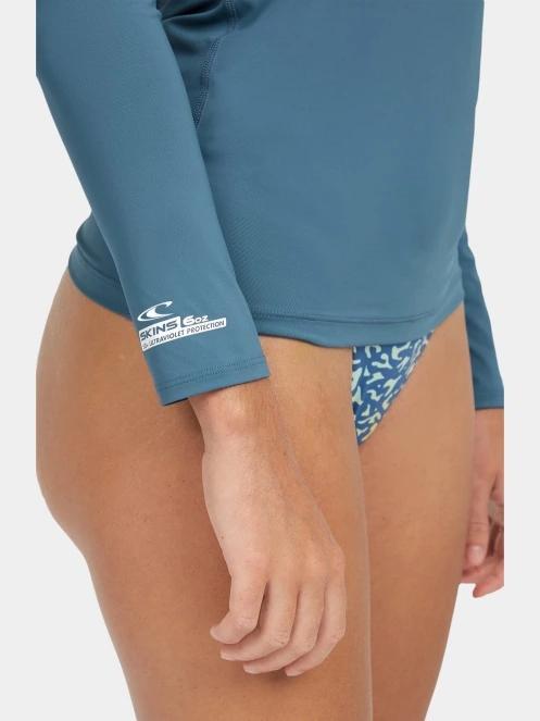 O'Neill Essentials Skin L/SLV női hosszú ujjú lycra kék színben 4