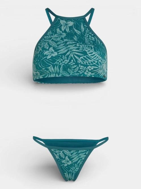 O'Neill High Neck Bikini Set női bikini zöld színben 7