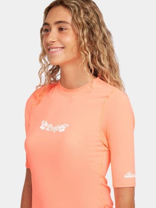 O'Neill O'Neill Skins S/Slv női rövid ujjú lycra narancssárga színben 4