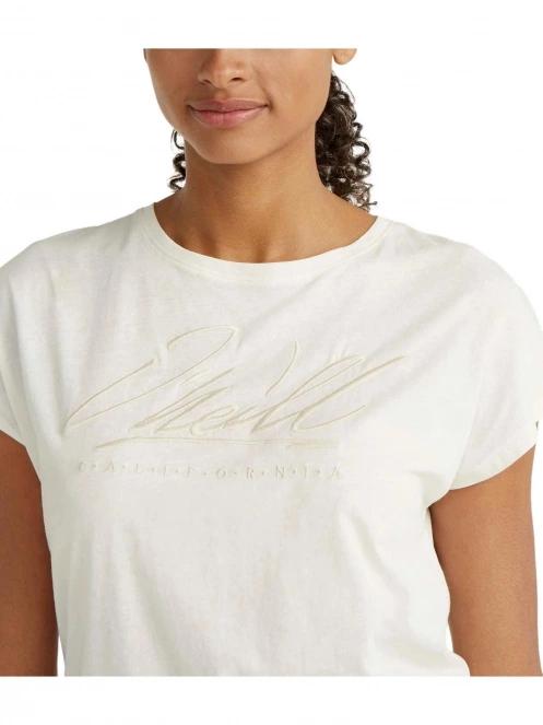 O'Neill Essentials O'Neill Signature T-Shirt női rövid ujjú póló fehér színben 5